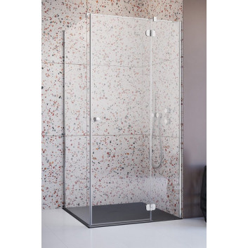 Shower cabin Radaway Torrenta KDJ, 100x90cm, right, glass transparent, profil chrome