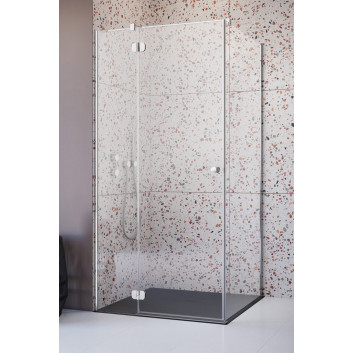 Shower cabin Radaway Torrenta KDJ, 100x90cm, right, glass transparent, profil chrome