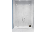 Door shower for recess installation Radaway Torrenta DWJ 120, right, swing, 120x195cm, glass transparent, profil chrome