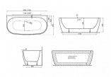 Bathtub freestanding wallmounted Polimat