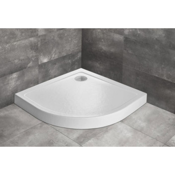 Acrylic shower tray, angle Radaway DOROS A 80x80, white