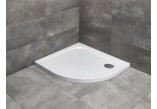 Shower tray rectangular Radaway Teos F, 100x80 cm, conglomerateowy, black