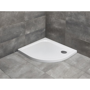 Shower tray rectangular Radaway Teos F, 100x80 cm, conglomerateowy, black