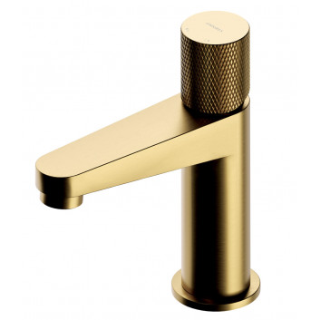 Washbasin faucet Omnires Contour, standing, height 312mm, spout 170mm, gold szczotkowany