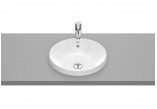 Washbasin wall mounted double Roca Gap, 140x46cm, 2 otwory na baterie, overflow, white
