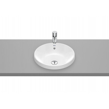 Washbasin wall mounted double Roca Gap, 140x46cm, 2 otwory na baterie, overflow, white