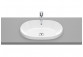 Recessed washbasin Roca Gap Round, 39x39cm, overflow, white