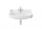 Recessed washbasin Roca Gap Square, 60x39cm, rectangular, overflow, battery hole, white