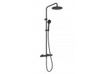 Shower set Oltens Atran (S) with mixer termostatyczną, square overhead shower, chrome