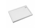 Shower tray rectangular Omnires Camden acrylic 80x100 cm - white