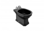Bowl standing WC Roca Carmen Black Rimless, 56x37cm, drain double, black
