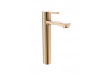 Washbasin faucet Roca Naia Rose Gold Cold Start, standing, height 285mm, without pop, rose gold