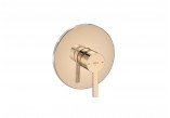 Shower mixer Roca Naia Rose Gold, concealed, 1 wyjście wody, rose gold