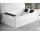 Corner bathtub with hydromassage Novellini Divina Dual Natural Air, 190x140cm, montaż prawy, with frame, system przelewowy, cascade, obudowa 4-częściowa, white shine