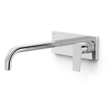 Washbasin faucet Tres Slim Exclusive, concealed, spout 240mm, chrome