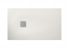 Shower tray rectangular Roca Terran, 160x80cm, kompozytowy, Stonex, with siphon, beżowy