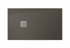 Shower tray rectangular Roca Terran, 140x100cm, kompozytowy, Stonex, with siphon, cafe