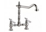 Washbasin faucet 2-hole Giulini G. Praga, standing, height 255mm, spout 230mm, without pop, chrome