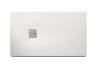 Shower tray rectangular Roca Terran, 100x90cm, kompozytowy, Stonex, with siphon, white