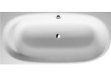Corner bathtub left Duravit Cape Cod, 190x90cm, 1 ukośne opracie, bezszwowa obudowa, white