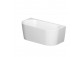 Bathtub freestanding wallmounted Cersanit Crea, 170x83cm, acrylic, white