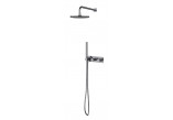Shower system Omnires Contour, concealed, 2 wyjscia wody, overhead shower round 250mm, handshower 1-functional, chrome
