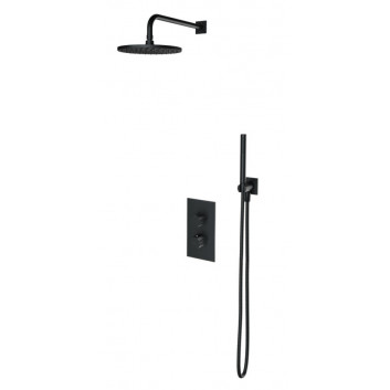 Thermostatic shower set Omnires Contour, concealed, 2 wyjścia wody, gold szczotkowany