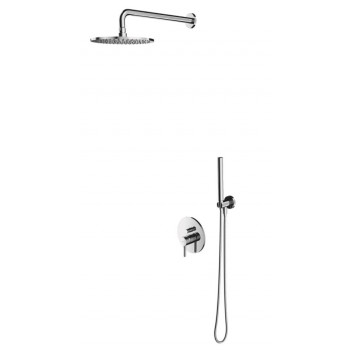 Thermostatic shower set Omnires Contour, concealed, 2 wyjścia wody, antracyt