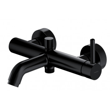 Shower mixer Omnires Y, wall mounted, single lever, black