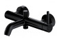 Shower mixer Omnires Y, wall mounted, single lever, black