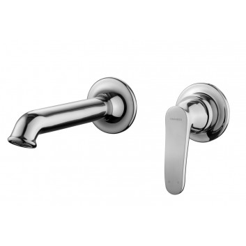 Washbasin faucet Omnires Art Deco, concealed, spout, 160mm, 2-hole, chrome