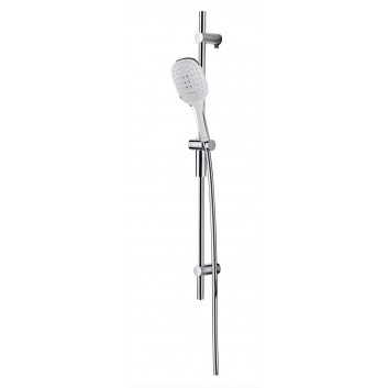 Shower set Omnires Douglas, handshower 2-functional, rail z suwanym uchwytem, chrome