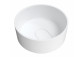 Countertop washbasin Omnires Cadence M+, 42cm, round, without overflow, white shine