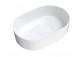 Countertop washbasin Omnires Cadence M+, 42x37cm, without overflow, white shine