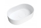 Countertop washbasin Omnires Cadence M+, 62x42cm, without overflow, white shine