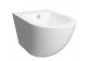 Wall hung bidet Omnires Ottawa, 49x37cm, z overflow, white shine