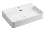 Countertop washbasin Omnires Portland, 47x38,5cm, without overflow, white shine
