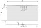 Shower tray rectangular Villeroy & Boch Architectura, 120x80cm, acrylic, MetalRim, Weiss Alpin