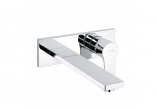 Washbasin faucet Kludi Zenta SL, concealed, 2-hole, spout 230mm, chrome