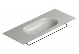 Wall-hung washbasin Catalano Horizon, 125x50cm, without overflow, without tap hole, white shine