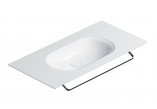 Wall-hung washbasin Catalano Horizon, 100x50cm, without overflow, without tap hole, white shine