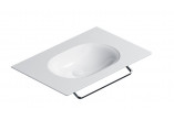 Wall-hung washbasin Catalano Horizon, 75x50cm, without overflow, without tap hole, white shine