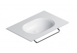 Wall-hung washbasin Catalano Horizon, 75x50cm, without overflow, without tap hole, white shine