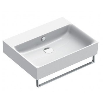 Wall-hung washbasin Catalano New Premium, 80x47cm, z overflow, without tap hole, white shine