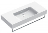 Washbasin wall-hung/countertop Catalano New Premium, 100x47cm, z overflow, without tap hole, white shine
