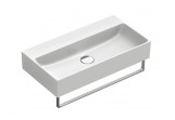 Washbasin wall-hung/countertop Catalano Verso, 65x35cm, without overflow, without tap hole, white shine