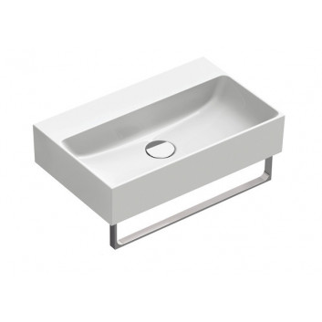 Washbasin wall-hung/countertop Catalano Verso, 65x35cm, without overflow, without tap hole, white shine