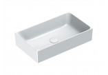 Countertop washbasin Catalano Verso, 75x35cm, without overflow, white satynowy