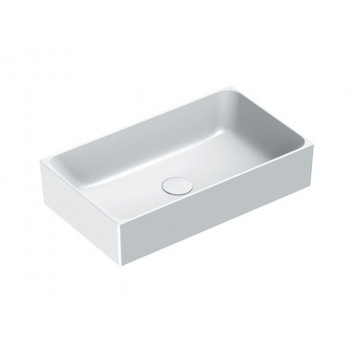 Countertop washbasin Catalano Verso, 75x35cm, without overflow, white satynowy