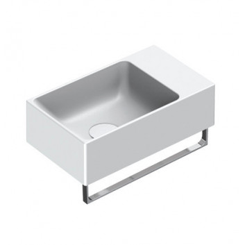 Washbasin wall-hung/countertop Catalano Verso, 40x32cm, without overflow, without tap hole, white shine